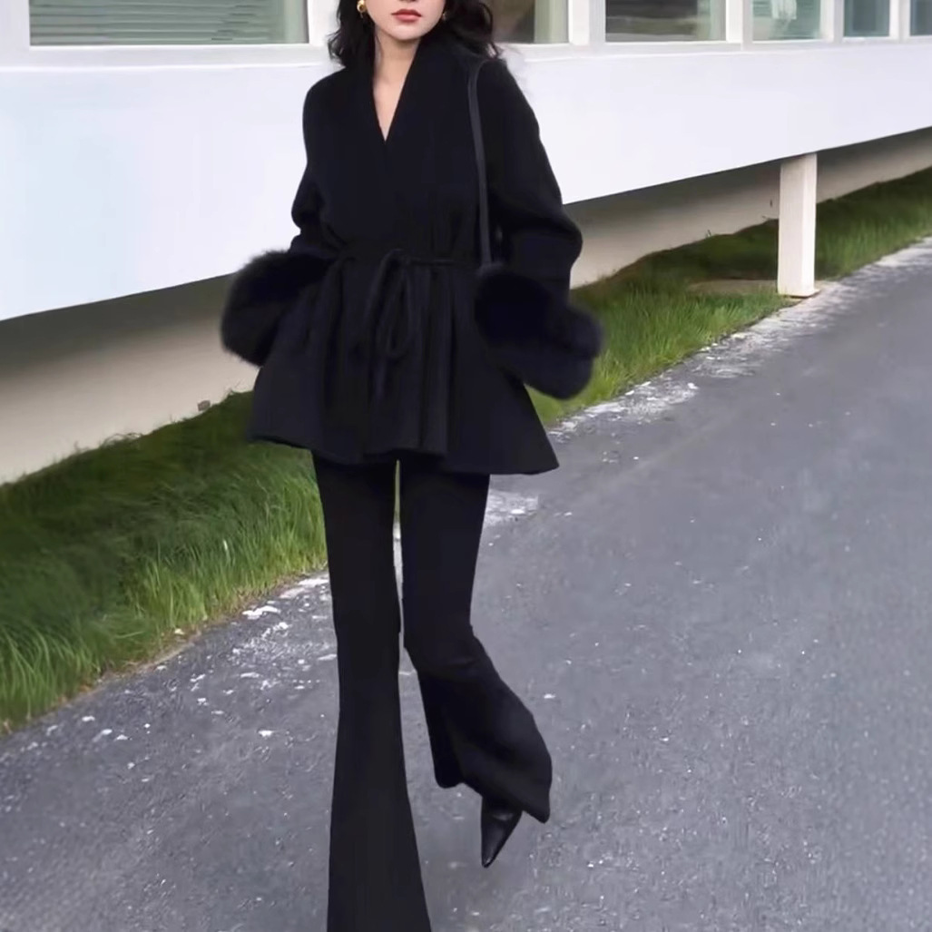 2025秋冬短款时尚显瘦气质休闲韩版百搭高级感小个子拼接外套