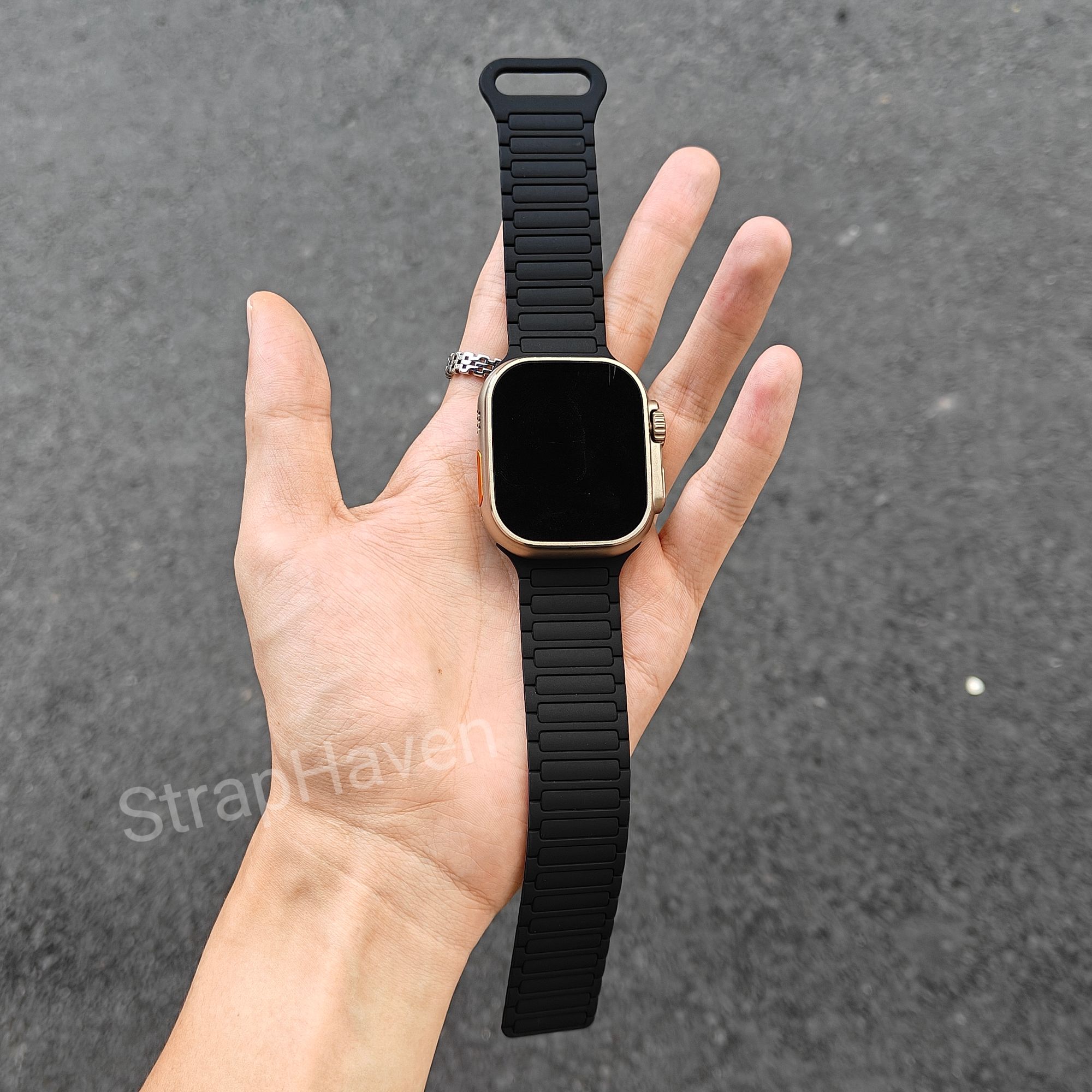 硅胶磁吸表带适用苹果手表watchS10回环舒适appleiwatch987运动
