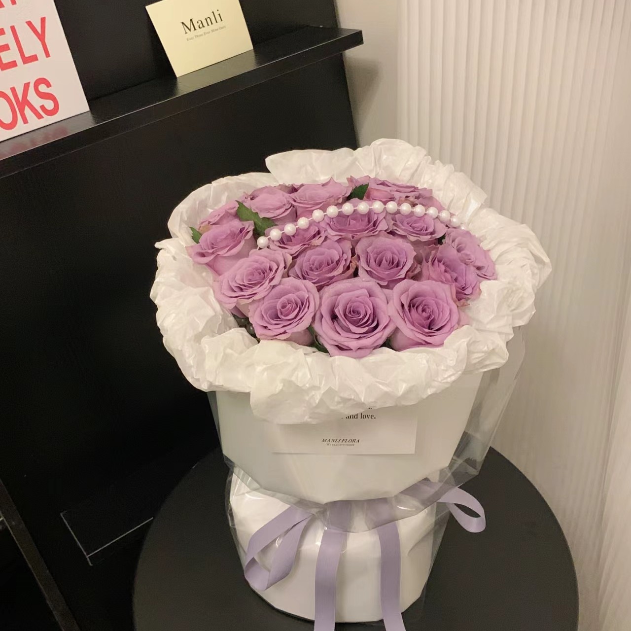 【3.8女神节花束】直播紫色玫瑰海洋之歌花束鲜花速递同城订花附近