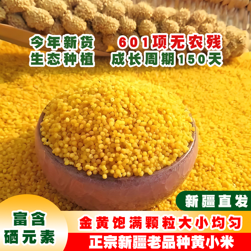 【新疆现磨新米】沙漠黄金小米粘糯胚芽营养丰富产地直发2/5斤