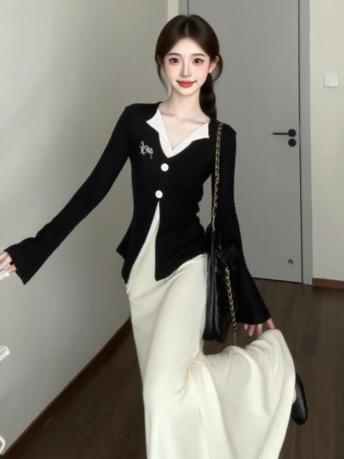 2025早秋ootd搭配一整套高级感气质洋气韩系独特漂亮时尚两件套装