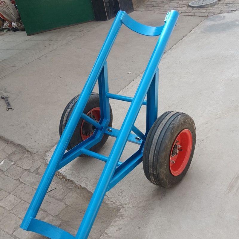 电力施工电线杆运杆车电杆炮车拉杆车拖杆水泥杆运输车飞机胎圆形