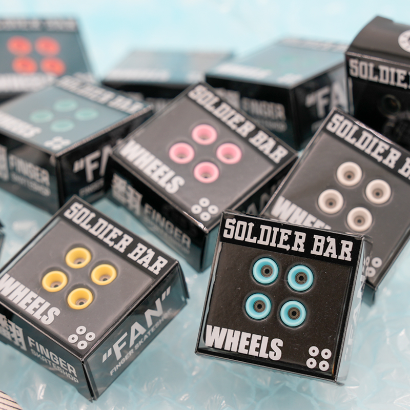 翻正品翻team专业手指滑板黑科技喇叭轮周边配件轮子糖果色精致