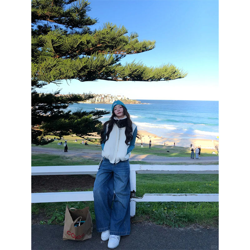 秋季新款2025设计感显瘦长袖内搭外套上衣两件套休闲宽松百搭长裤