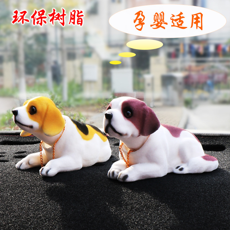 树脂款呆萌公仔车内可爱卡通车载装饰用品