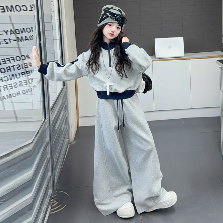 女童早秋洋气穿搭儿童秋装套装春秋款2025新款洋气时髦女孩两件套