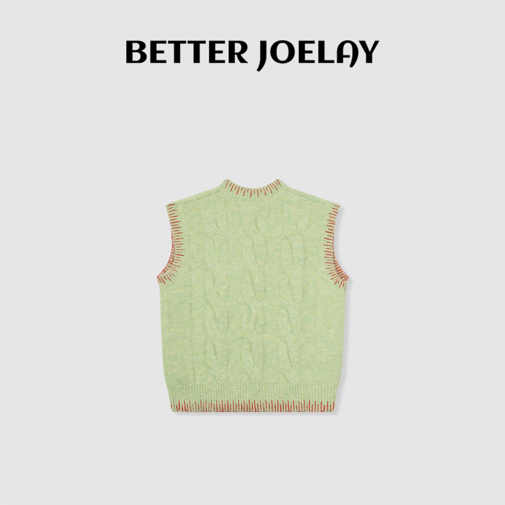 BETTER JOELAY-【银翎春语】羊毛针织套头马甲通勤百搭休闲LL5715