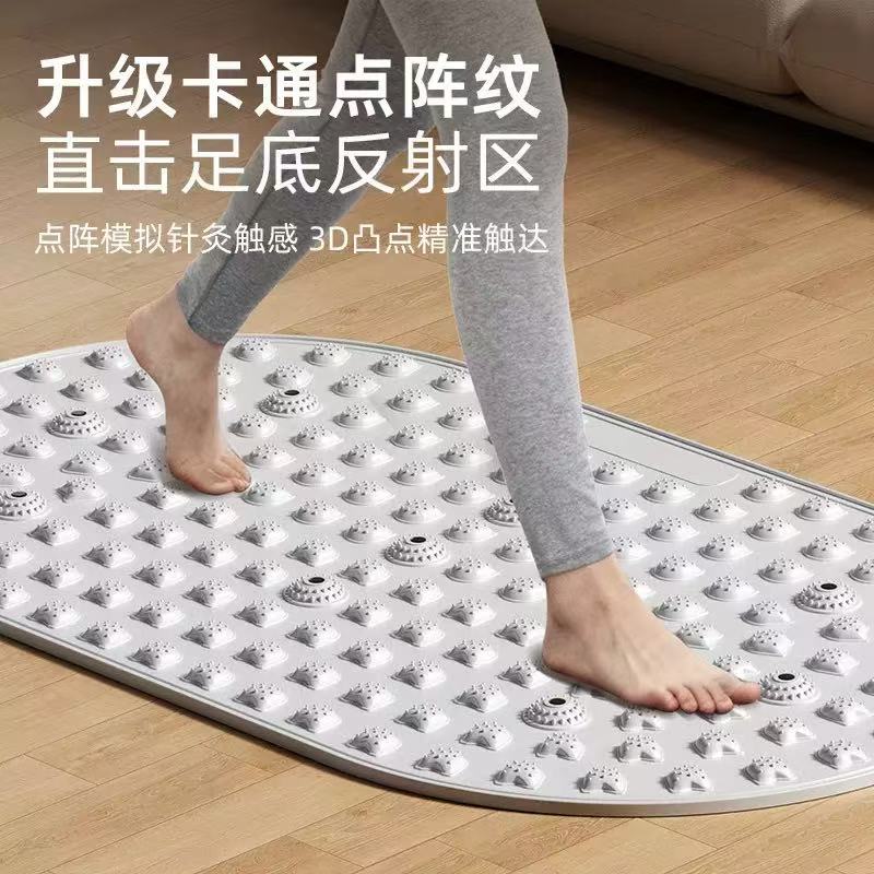 指压板实心液态软胶指压板室内静音超慢跑垫经络疏通足底按摩脚垫