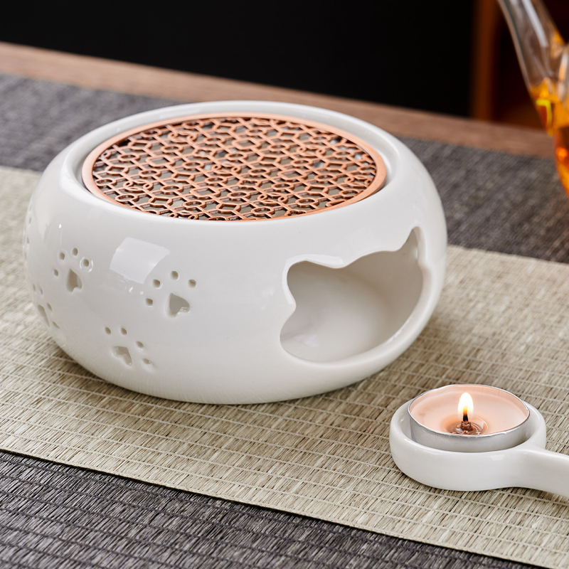 暖茶温茶炉花茶壶蜡烛煮茶炉陶瓷底座加热炉保温明火家用煮茶器具