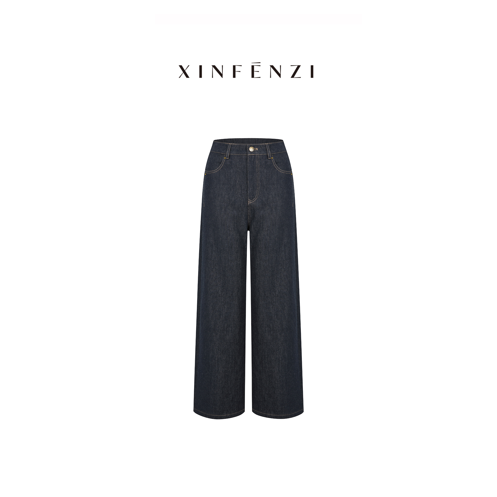 【王炸裤】XINFENZI 羊毛底拉毛高腰显瘦直筒裤 WPT37675