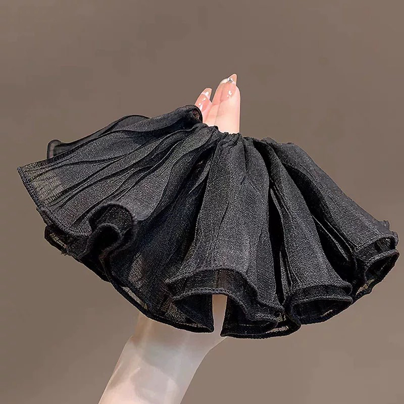 非金属布艺发饰 今日美貌~褶皱发圈头绳女生大肠圈高级感头花头饰