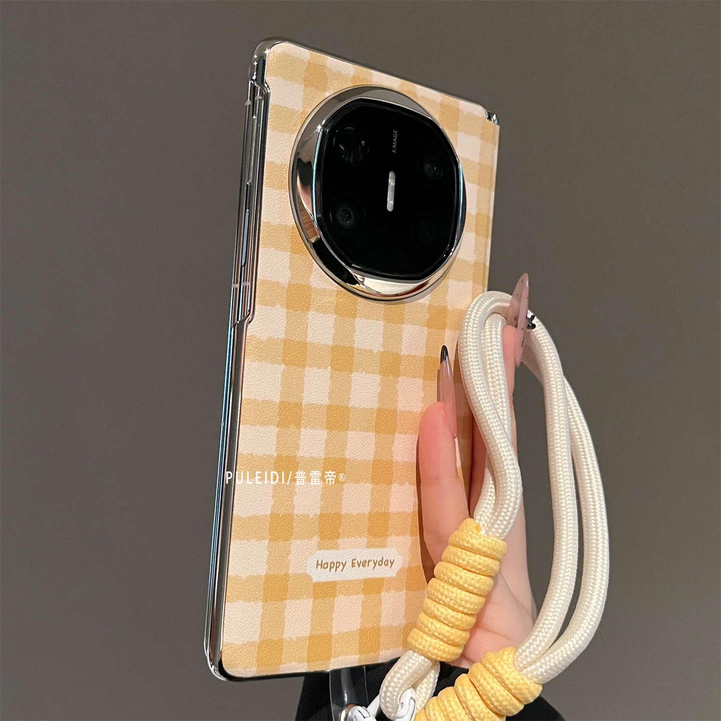 ins格纹适用华为MateX7典藏版折叠屏手机壳个性MateX6/X5/X3可爱