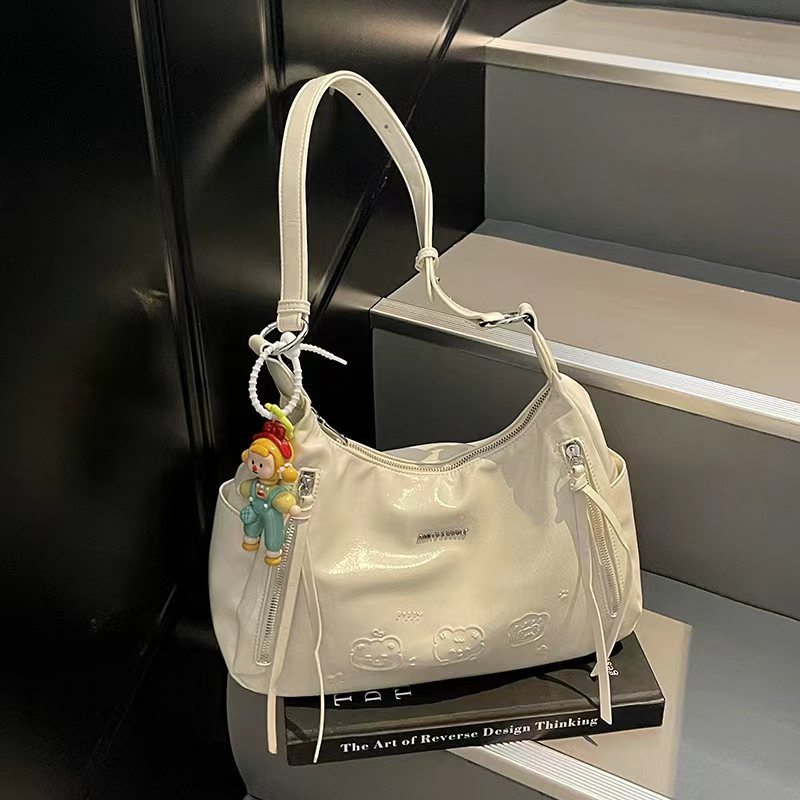 Aimitu2025新款流行百搭洋气韩系大容量简约百搭单肩斜挎托特包