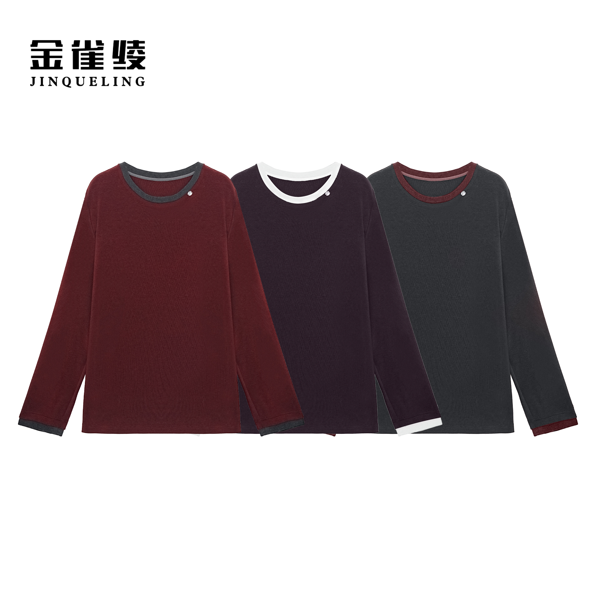 金雀绫【云朵衫】时尚简约设计师款复古加宽加大T恤SZA3SW731