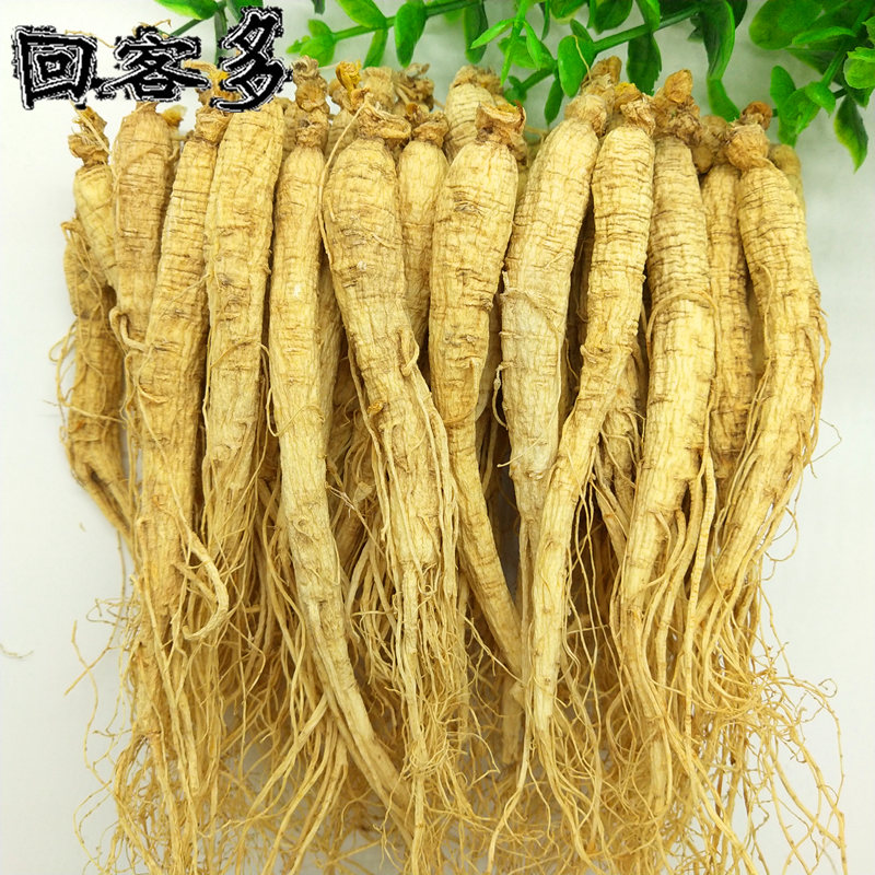 回客多人参白参生晒参500克一斤吉林长白山东北特产切片打粉泡酒