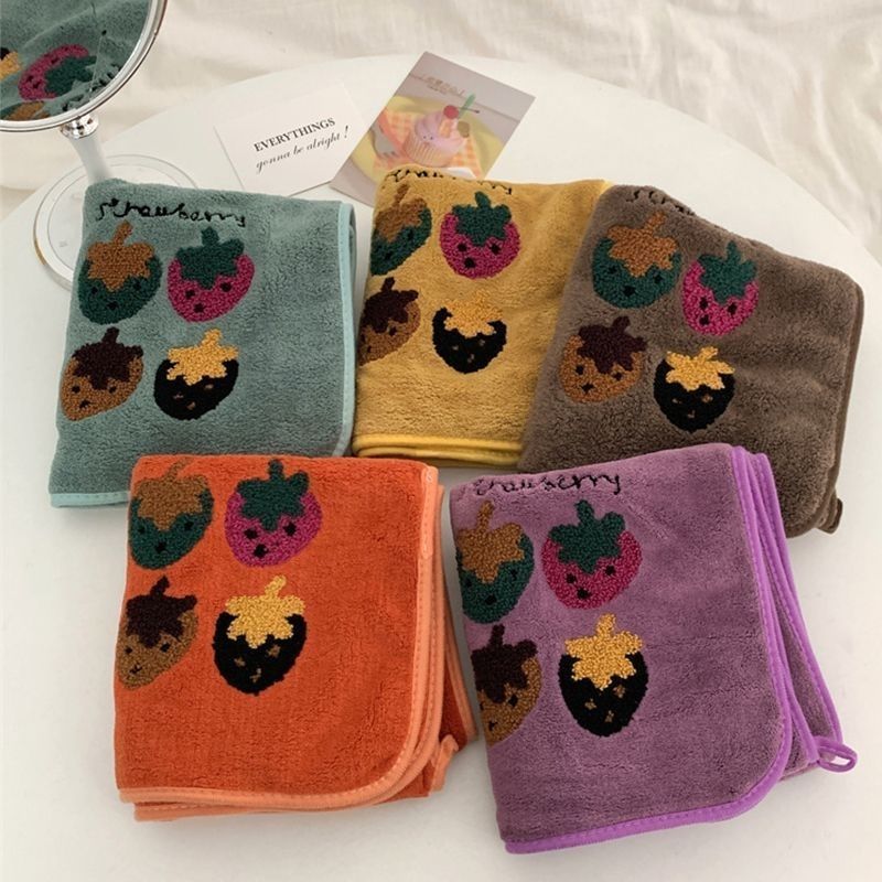 【新疆乌市直发】5条装加厚柔软吸水大人小孩卡通图案脸毛巾