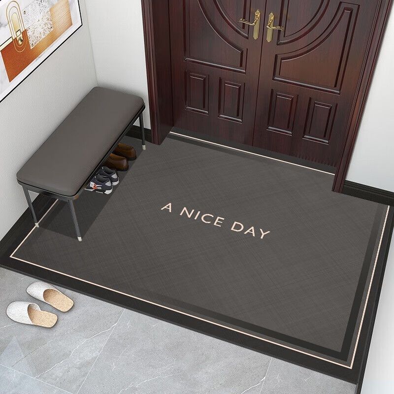 简约可裁剪入户进门脚垫软硅藻泥浴室卫生间吸水防滑耐磨速干地垫