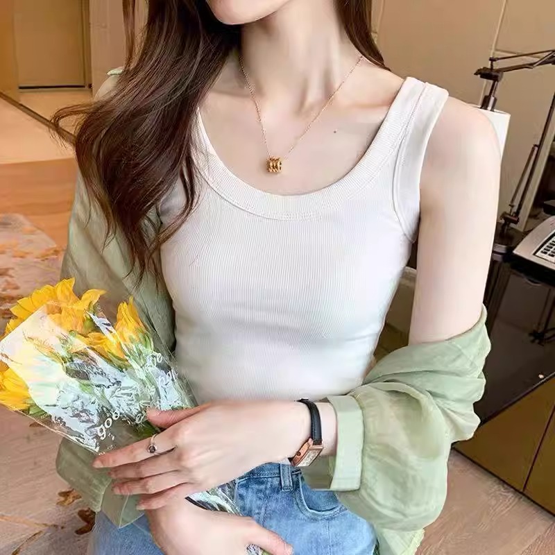夏季百搭防走光无袖薄款内搭打底吊带背心女弹力修身显瘦外穿韩版