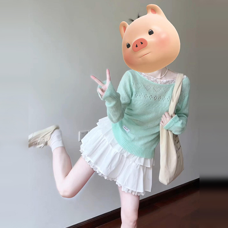 开春气质穿搭一整套装蕾丝连衣裙子女装夏季2025春季新款白色短裙