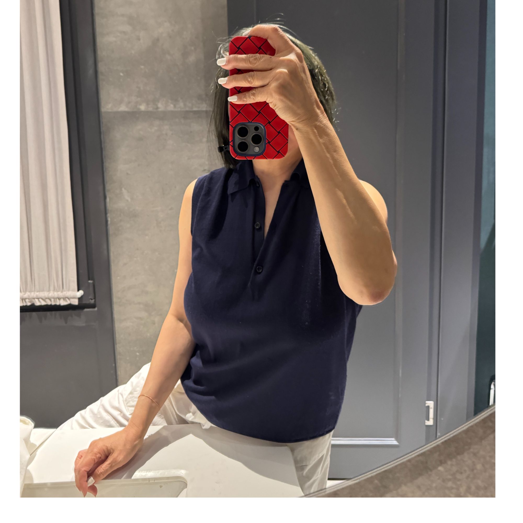 COCOLINDA | 莱赛尔 POLO领针织坎袖S2018