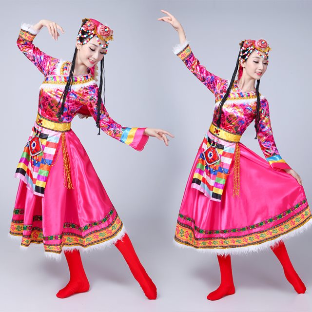 女装民族风舞蹈服舞台民族舞女款舞服中国风夏季女士广场舞服饰套