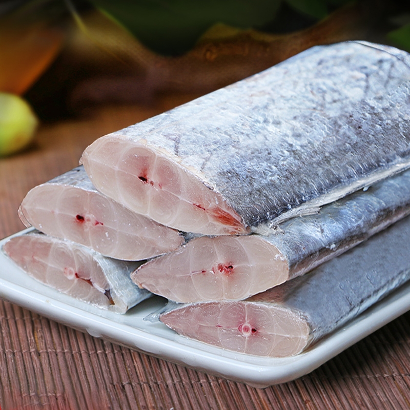 新鲜海捕带鱼段七斤送一斤（去头去尾没有冰）鲜带鱼