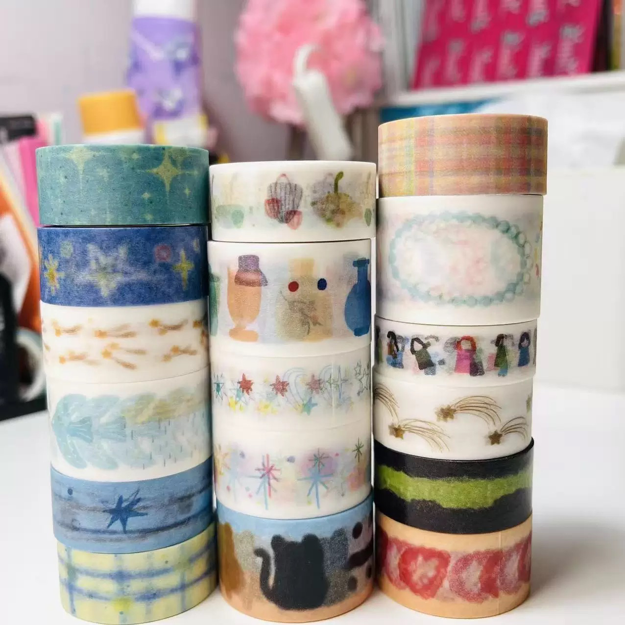 手帐胶带分装自选随心配特油闪砂（每款50cm）