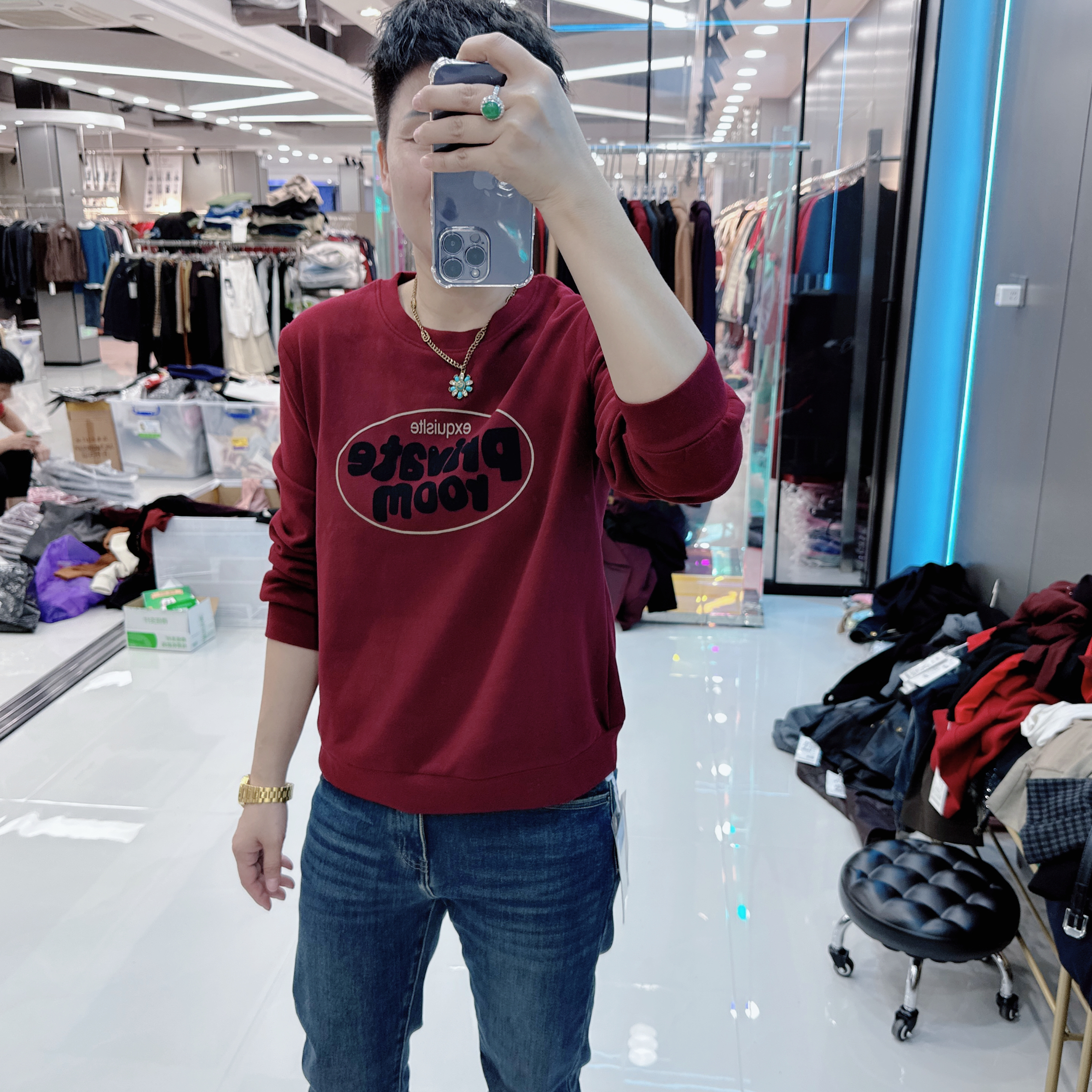 亲肤绒超舒适透气3色字母上衣3302欧美