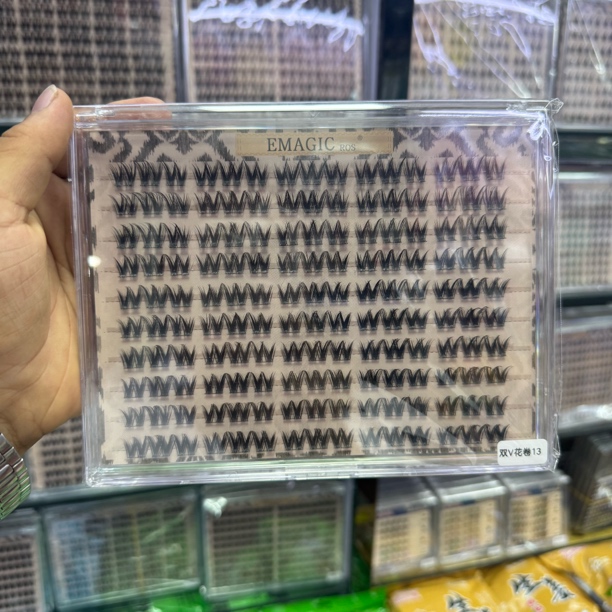 EMAGIC双V花卷大容量新手适用自然假睫毛13/14/15/16mm（无胶水）