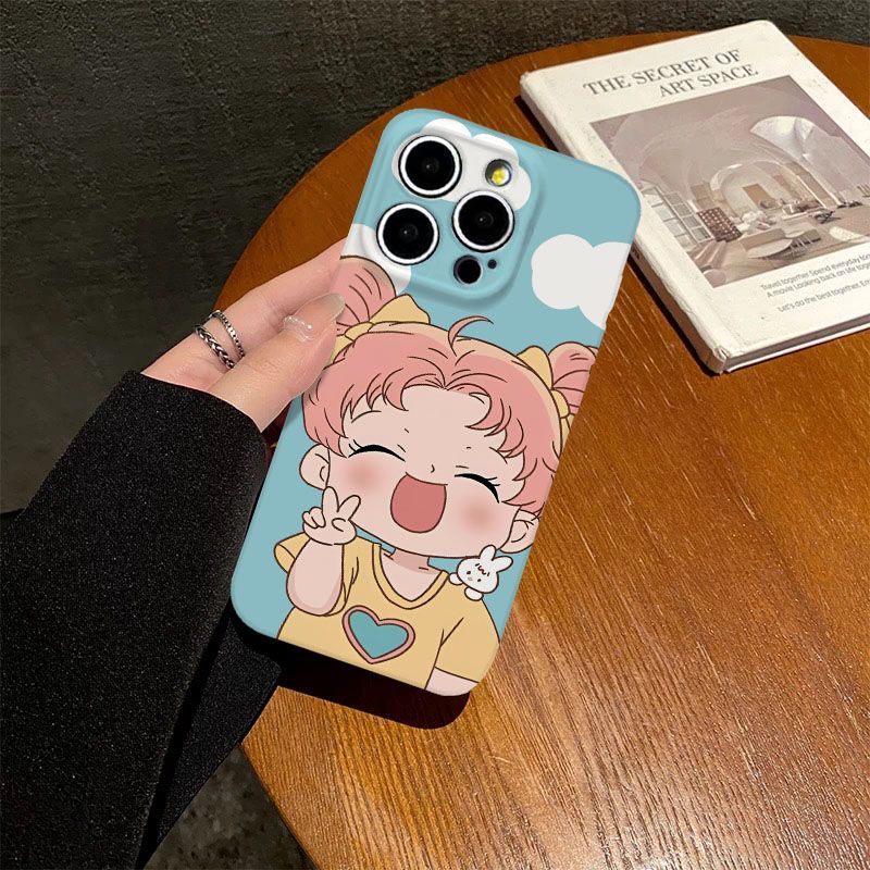 菲林软壳防摔比耶女孩适用苹果17AIR华为reno14小米15vivox200x8s