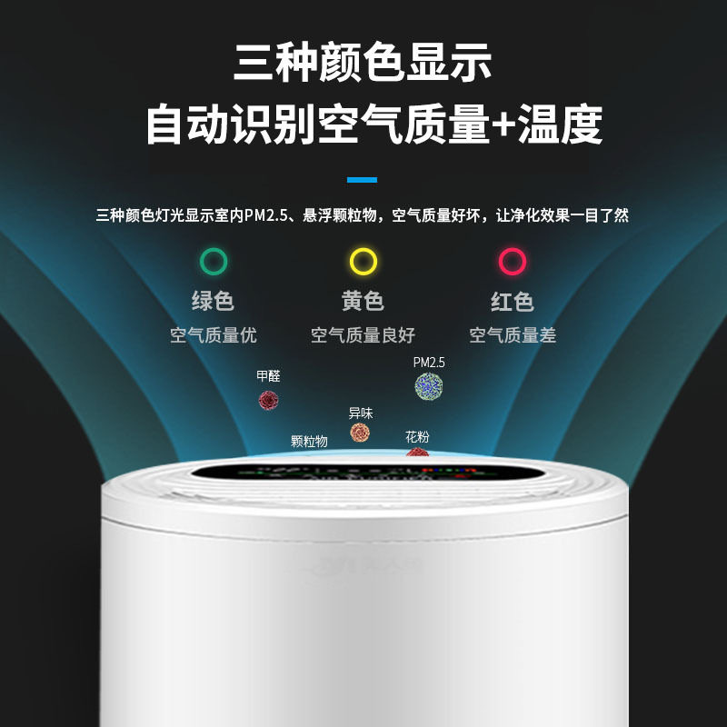 有品全屋净化空气净化器除甲醛吸浮毛异味负离子宠物净化机