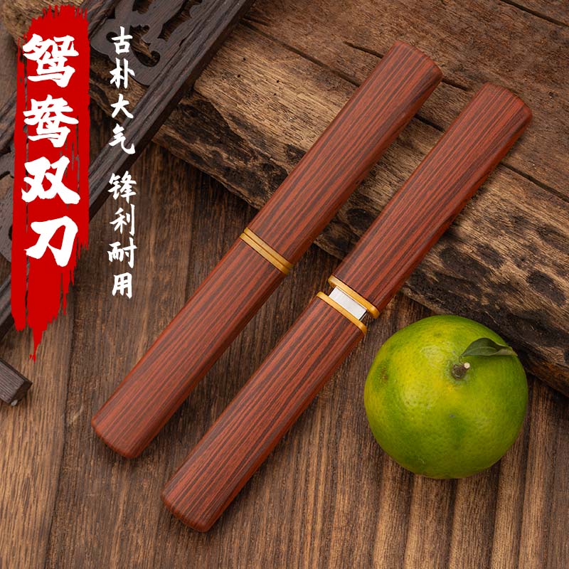 龙凤子母双刃刀手工吃肉刀露营户外水果刀家用便携多功能野营烧烤