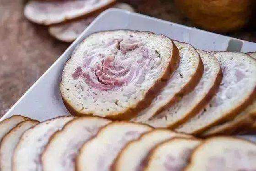 血豆腐长寿特产重庆美食年味烟熏腊味中国年佳品血豆腐