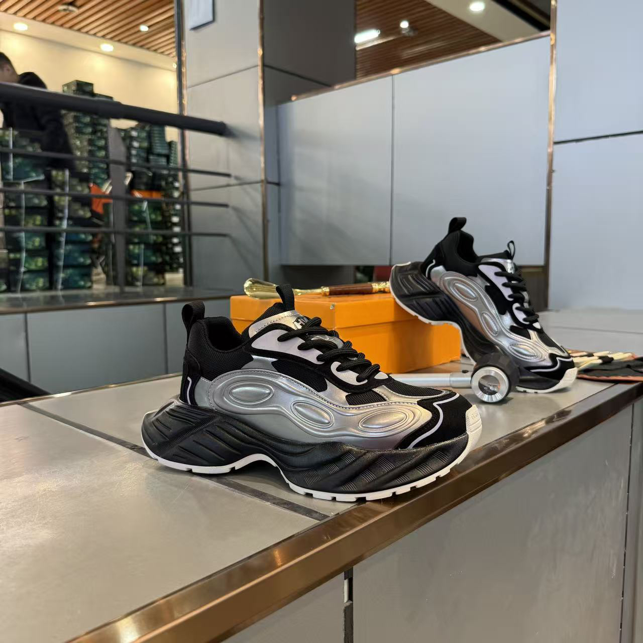 新款男士厚底百搭潮流休闲轻便运动男鞋休闲男鞋鞋子老爹鞋