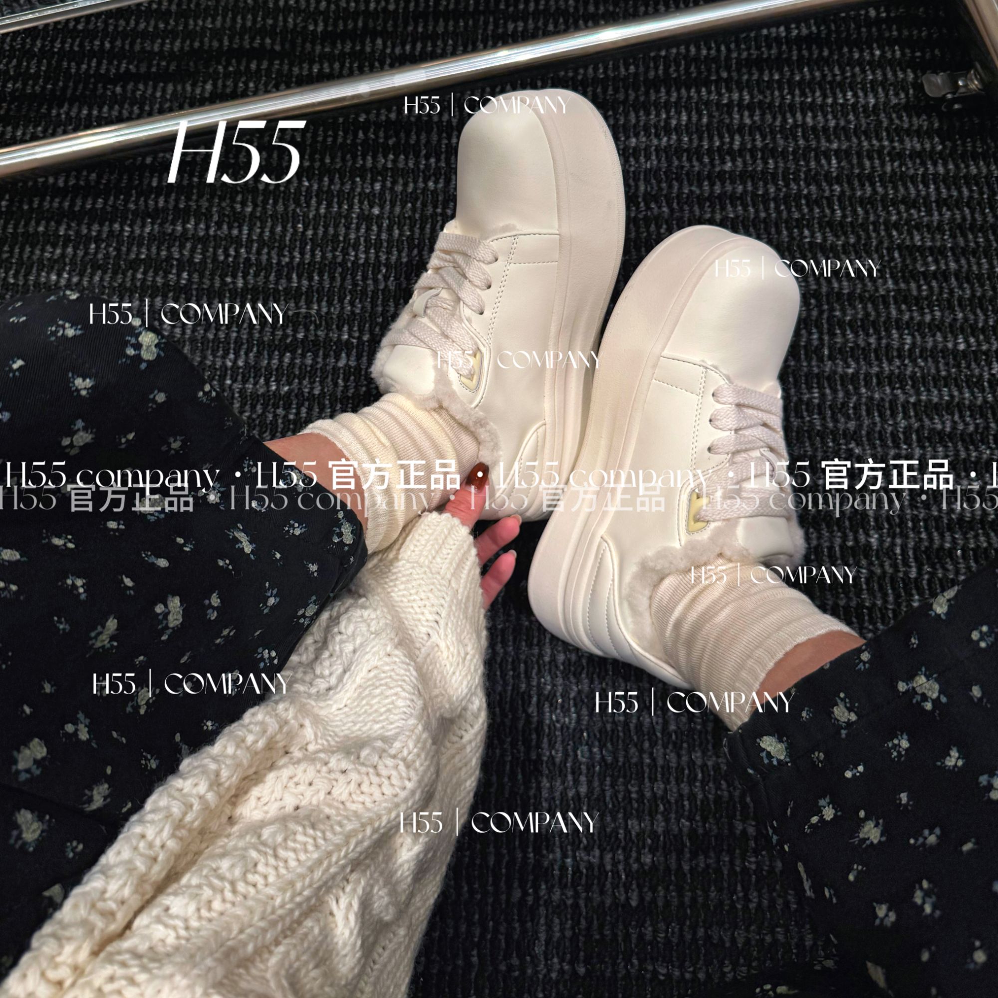 H55女鞋圣水洞周末｜芒果娃娃鞋10-1143运动白色时尚百搭【Huang】