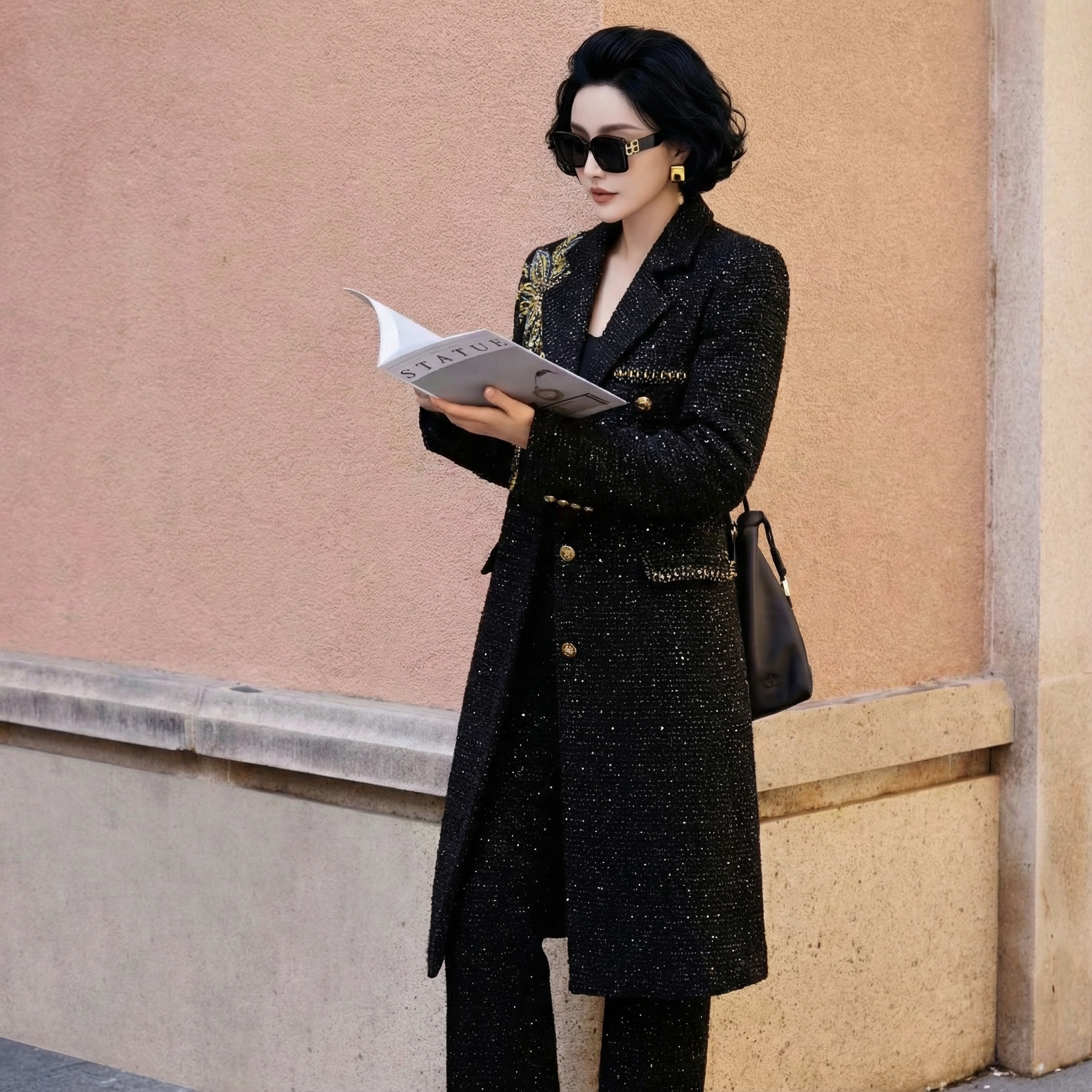 【FUNANI】小香风设计感2025百搭收腰保暖秋冬新款女外套XG2530848A