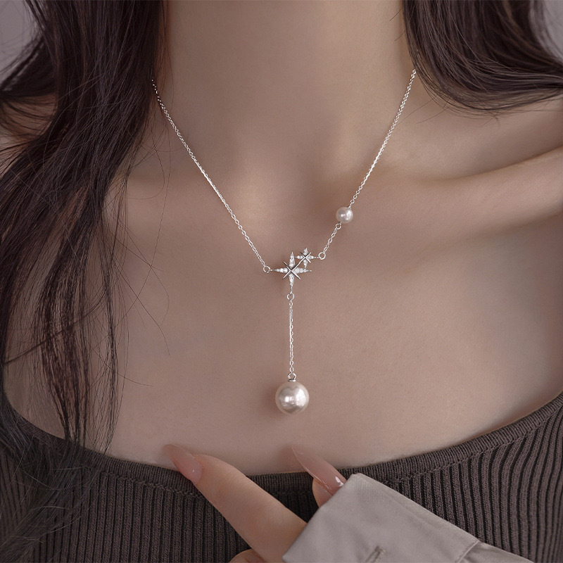 奢卡丹 合金树脂吊坠 流苏项链女新款轻奢吊坠项链气质百搭小众