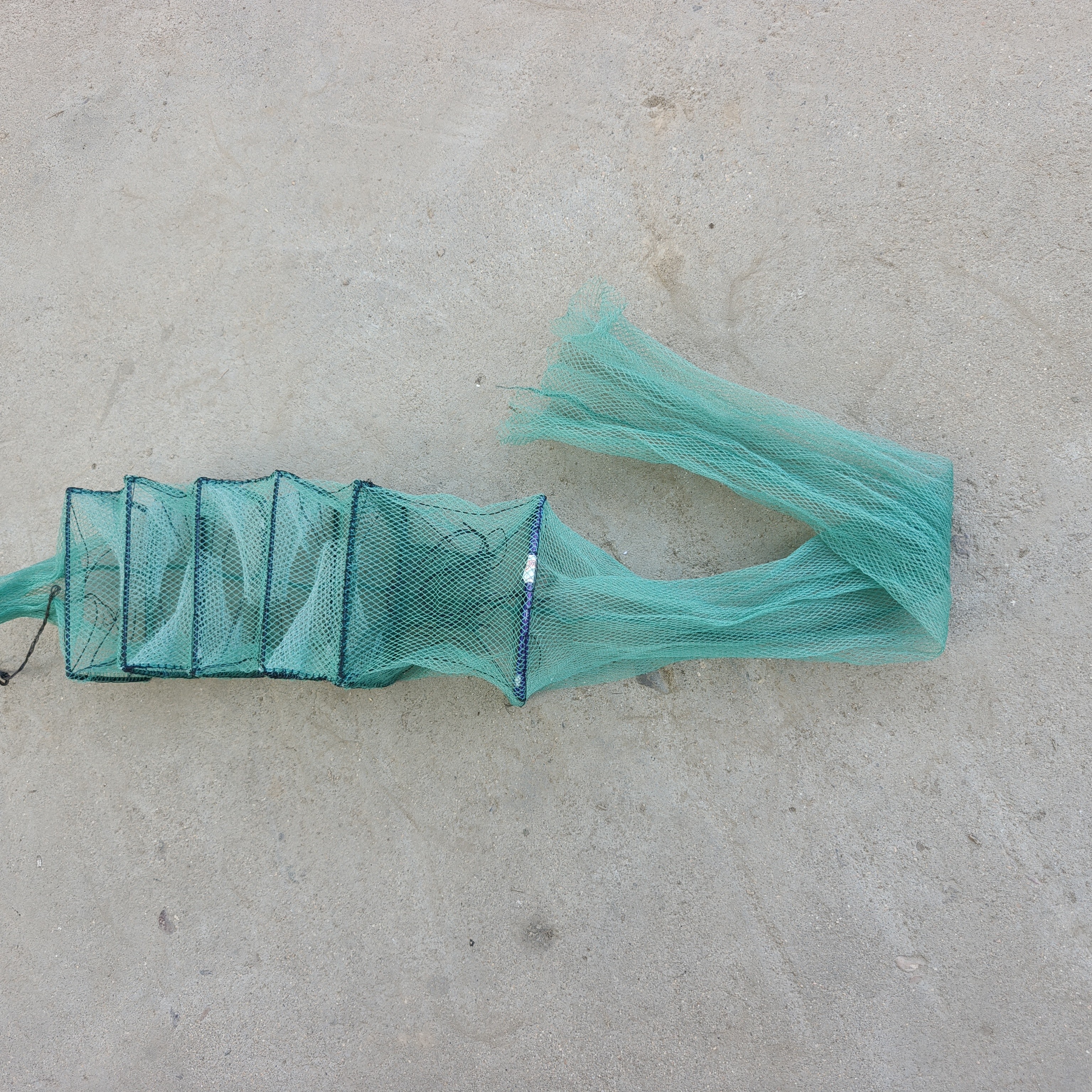 加长网头黄鳝笼网泥鳅笼手工折叠渔网泥鳅网黄鳝网捕鱼笼鳝