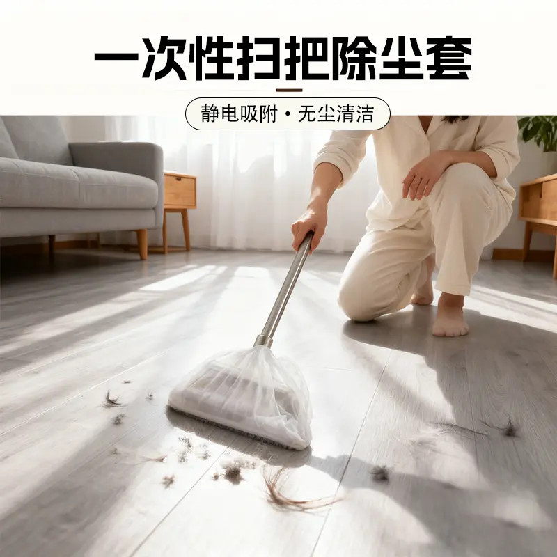 家用一次性扫把除尘套地面毛发清洁罩灰尘吸附打扫小工具方便实用