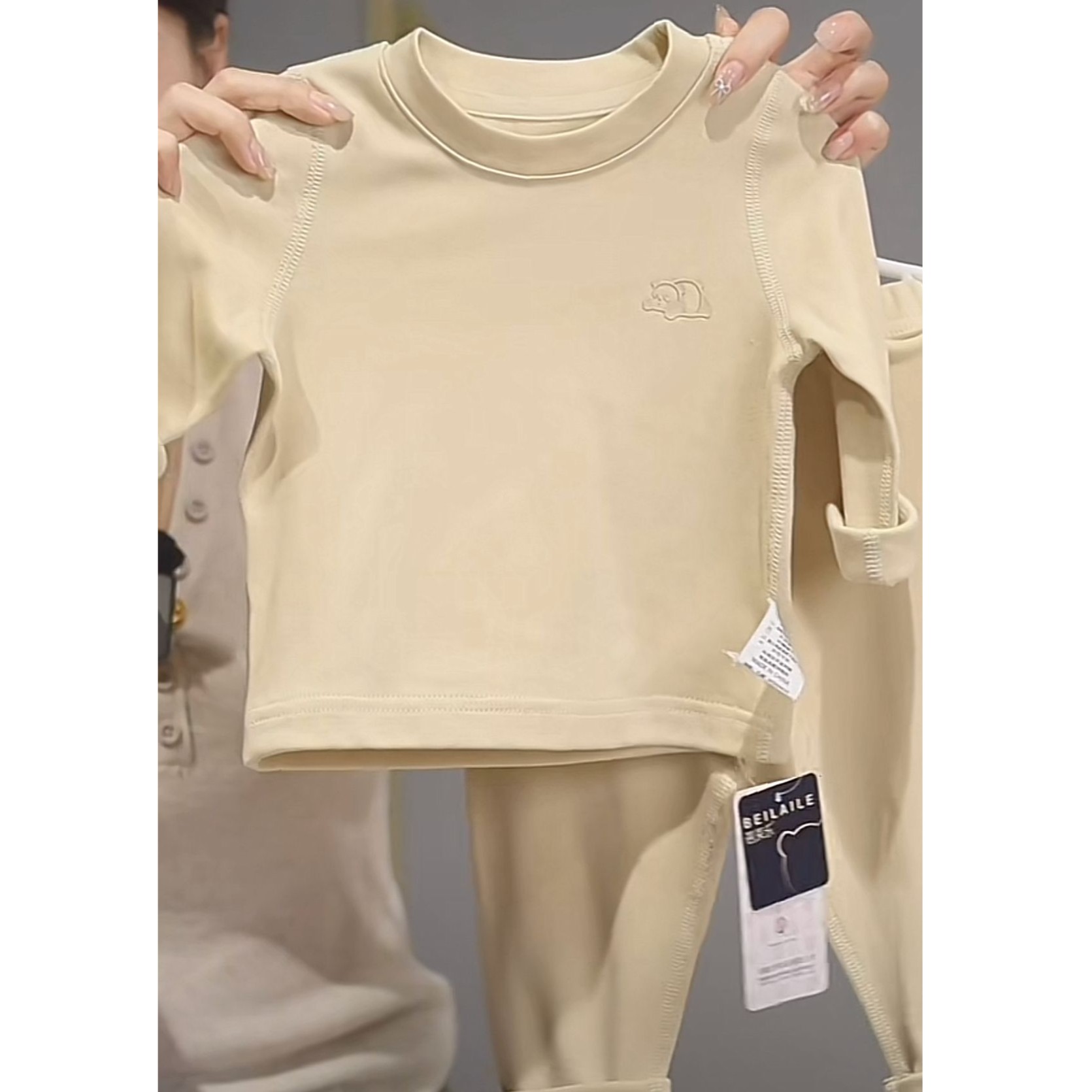 小洛妈 |  升级卷王 | 糯米棉2.0 |  无骨 婴儿保暖内衣套装