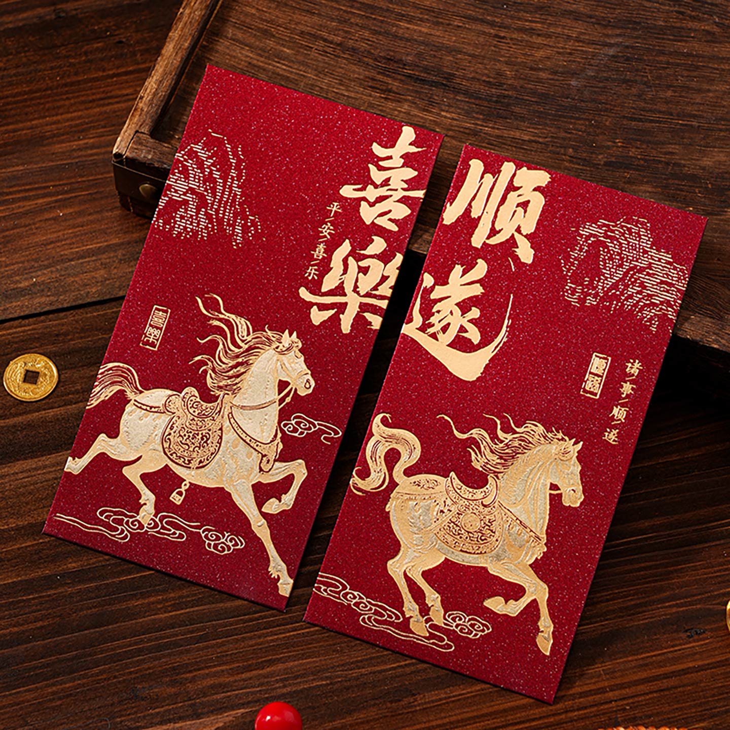 烫金马年红包利是封2026新款创意红包袋过年新年春节儿童压岁红包