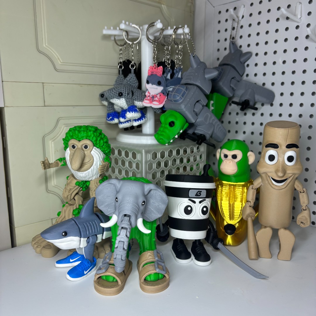 【大合集】山海经动物手办鲨鱼轰炸机恐龙积木山海经玩具可动礼物