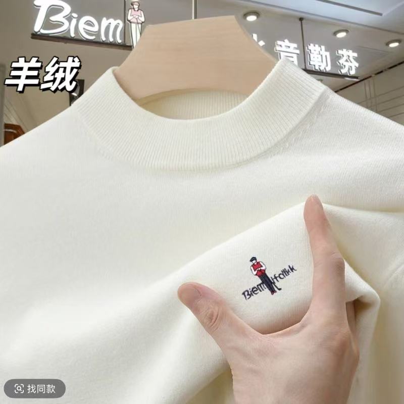 港口尾货【限购1单·100%羊绒】轻奢秋冬毛衣男士可机洗羊绒衫针织衫