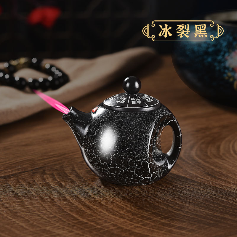 男士高档礼物意旋转把把壶趣味工艺品摆件个性艾特草蜢打火机同款