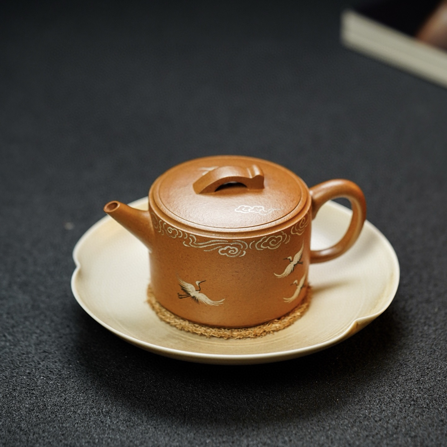 宜兴紫砂壶 如意汉瓦·慕古·180cc黄金段 透气性强 泥色纯正纯手工