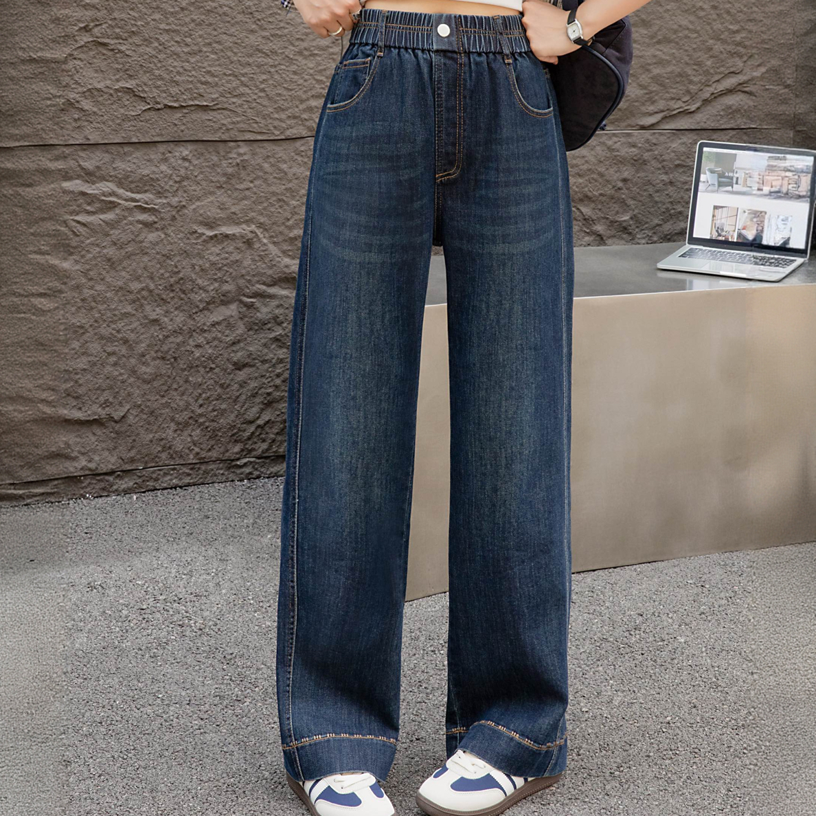 秋季新款窄版直筒裤8901