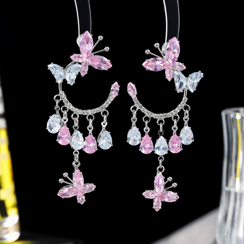 铜合金合成锆石耳饰 直播间主播过款【款式】耳环项链下单链接截图