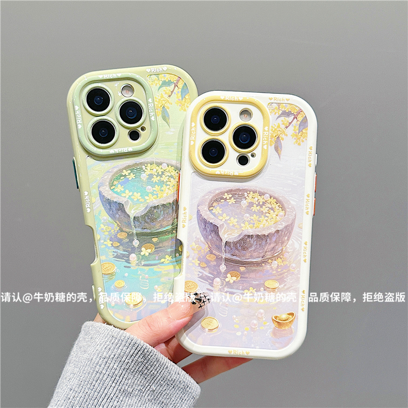 奶油壳适用苹果17/iPhone/华为荣耀/OPPO/VIVO/小米/手机壳爆款潮