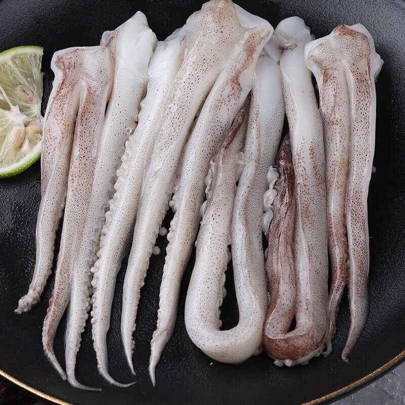 连云港批发新鲜脆口鱿鱼须8包 速冻海鲜烧烤火锅食材脆嫩可口深海