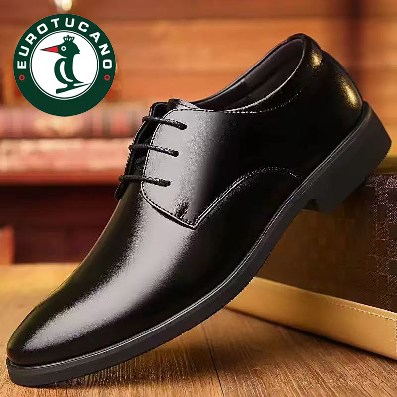 【欧伦啄木鸟】皮鞋男2025秋季新款防滑商务休闲鞋软底男士英伦上班